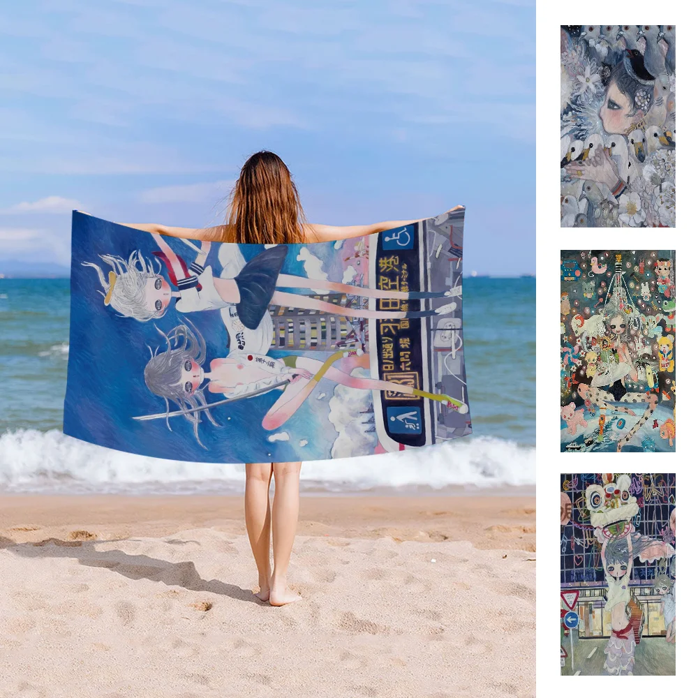 Anime A-Aya T-Takano.jpg Microfiber Beach Towel Absorbent Quick Dry Soft Yoga Swimming Resort Mountain Climbing