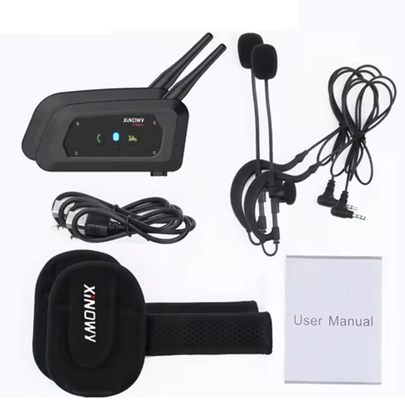 

XINOWY 3,5 мм V6C Pro профессиональный футбольный арбитр, домофон 2, футбольная дуплексная группа, говорящий домофон, велосипедная Bluetooth-гарнитура