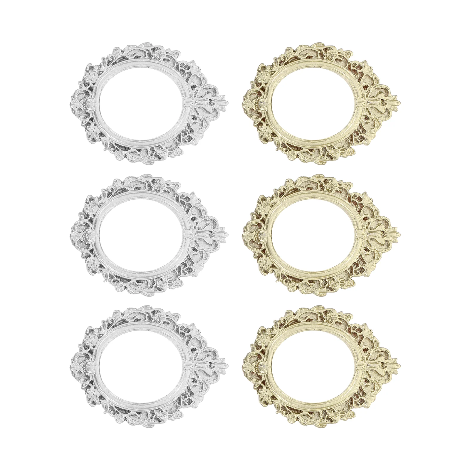 6 шт. аксессуары для имитации фоторамки мольберт в стиле барокко винтажных