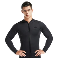 3mm neoprene wetsuit fashion mens split long sleeve top warm and cold protection water sports snorkeling surfing diving top