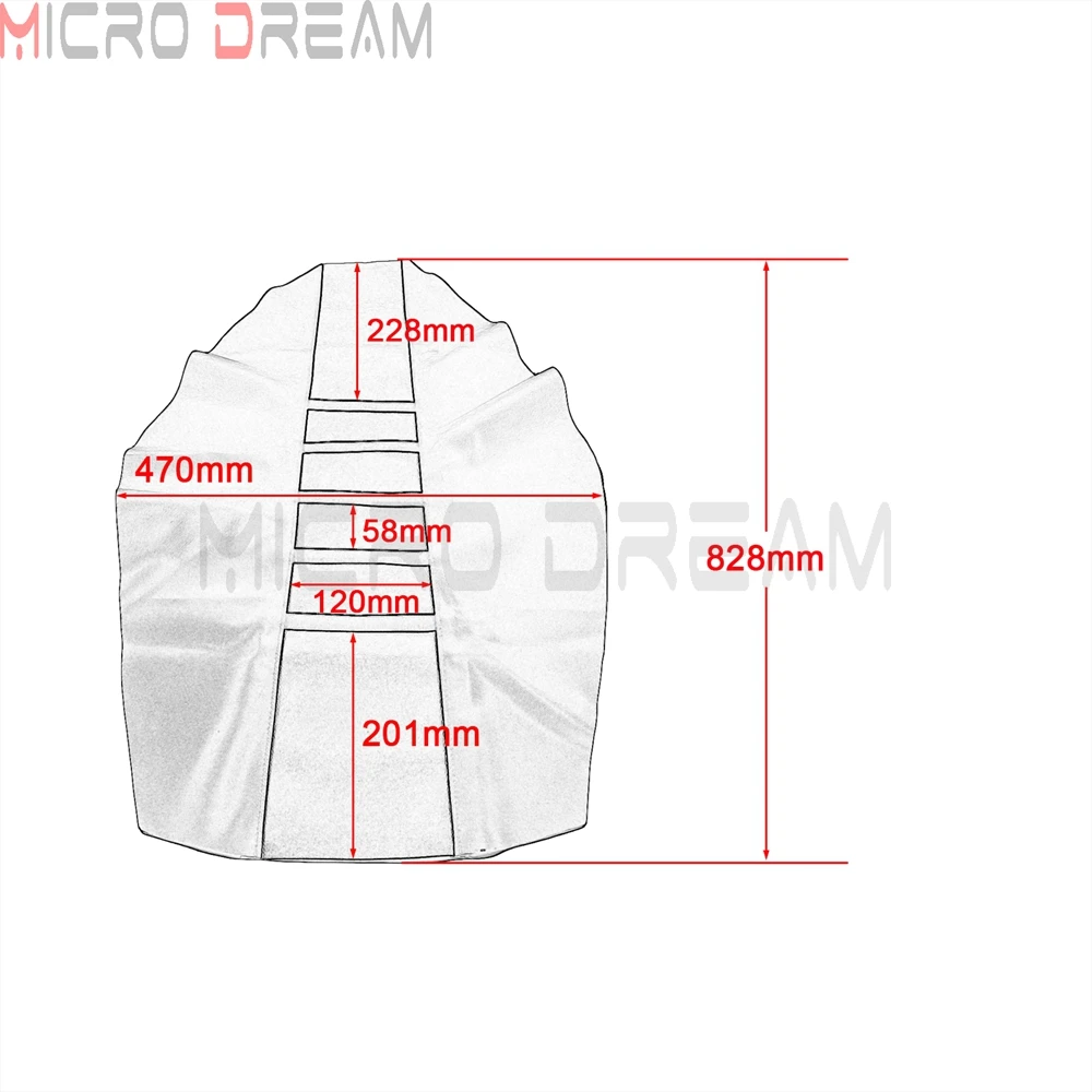 Универсальный мягкий чехол с ребристыми захватами для YAMAHA HONDA SUZUKI KAWASAKI EXC SX TE FE CR KX