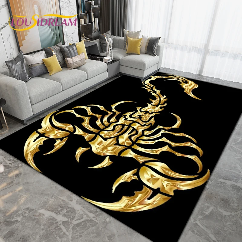 

Scorpion Scorpio Area Rug Large,Carpet Rug for Living Room Bedroom Sofa Decoration,Kitchen Bathroom Doormat Non-slip Floor Mat