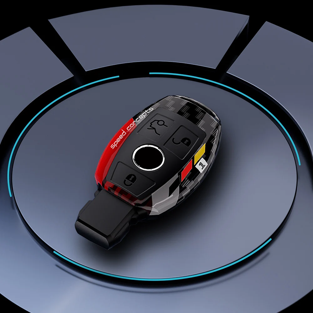 

Граффити автомобильный брелок с дистанционным управлением чехол для Mercedes Benz A C E S класс GLA CLA GLK GLC CLS W204 W463 W176 W251 W205 AMG