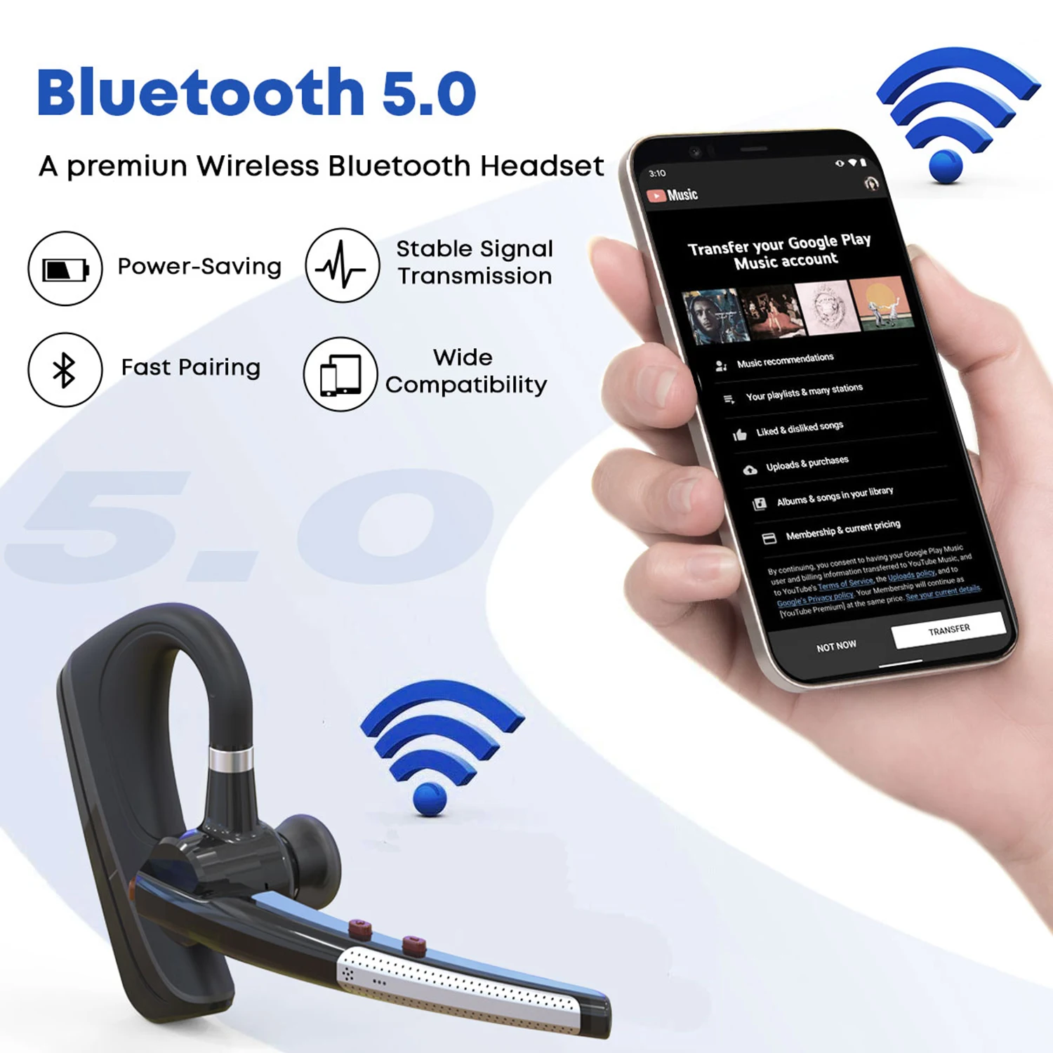 2022 newest b3 pro bluetooth headset cvc8 0 noise cancelling wireless earphones with apt x hd dual mic for all smart phones free global shipping