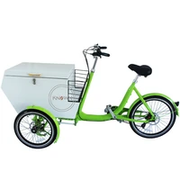 electric mobile cargo bike adult tricycle shopping cart with stainless steel box loaded customizable