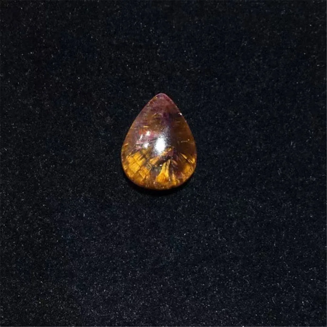 

Top Natural Auralite 23 Gold Rutilated Quartz Necklace Pendant Jewelry For Women Man Energy Crystal 18x14x7mm Beads Stone AAAAA