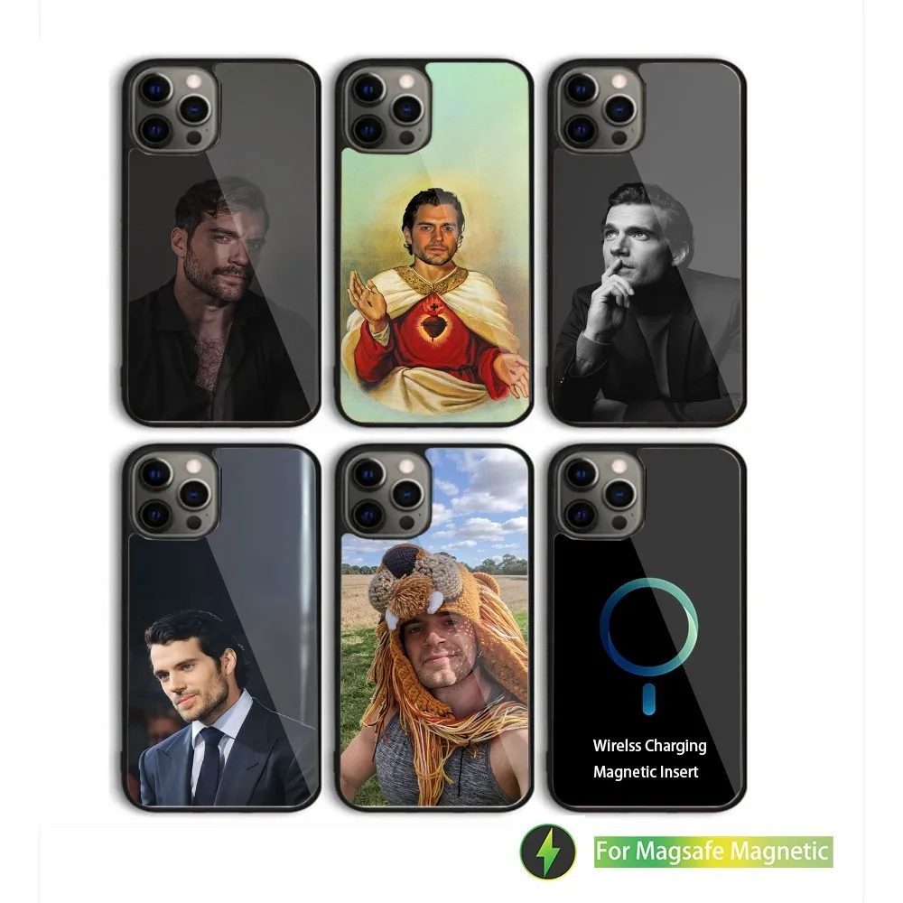 Чехол для телефона Actor H-Генри C-Cavill iPhone 15 14 13 12 11 Plus Pro Max Mini Magsafe магнитная