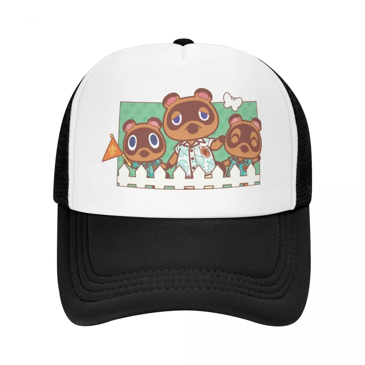 

Бейсболка Tom Nook для мужчин и женщин, стильная Регулируемая Кепка в сеточку, с пересечением животных, для игр Timmy, s