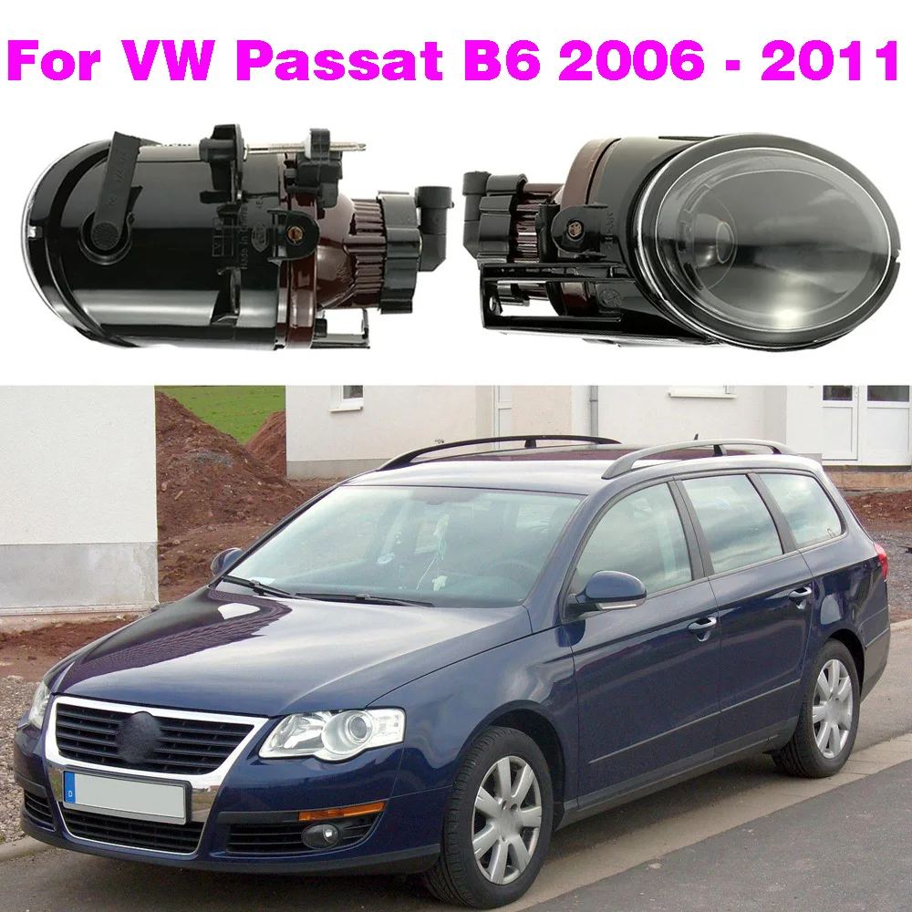 

Car LED Lights Front Bumper Convex Lens Fog Lamp Light For VW Passat B6 3C 2006 2007 2008 2009 2010 2011 Car-Styling
