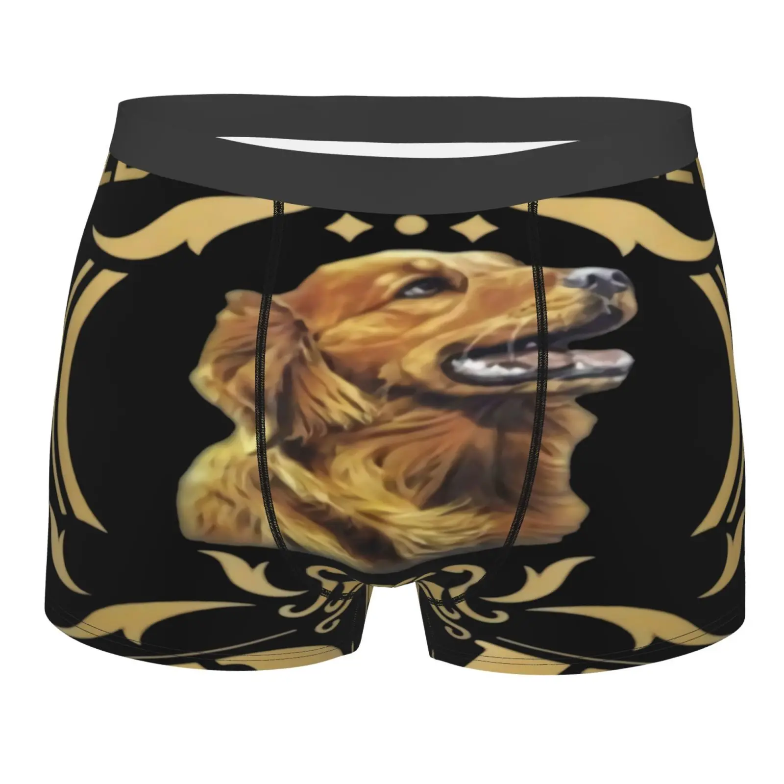 

Golden Retriever Dad Fathers Day 2018 Men's Panties Underpanties Female Male Boxer Shorts Womens Boy Shorts Underwear Long Leg