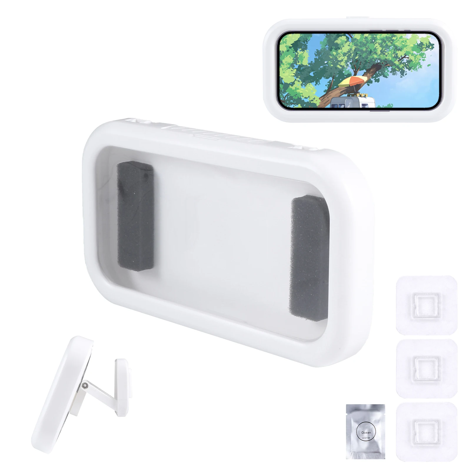 

Sealing Adjustable Touch Screen Waterproof Mobile Phone Case Home Bathroom Shower Cell Phone Holder Wall Mount Anti Fog Box