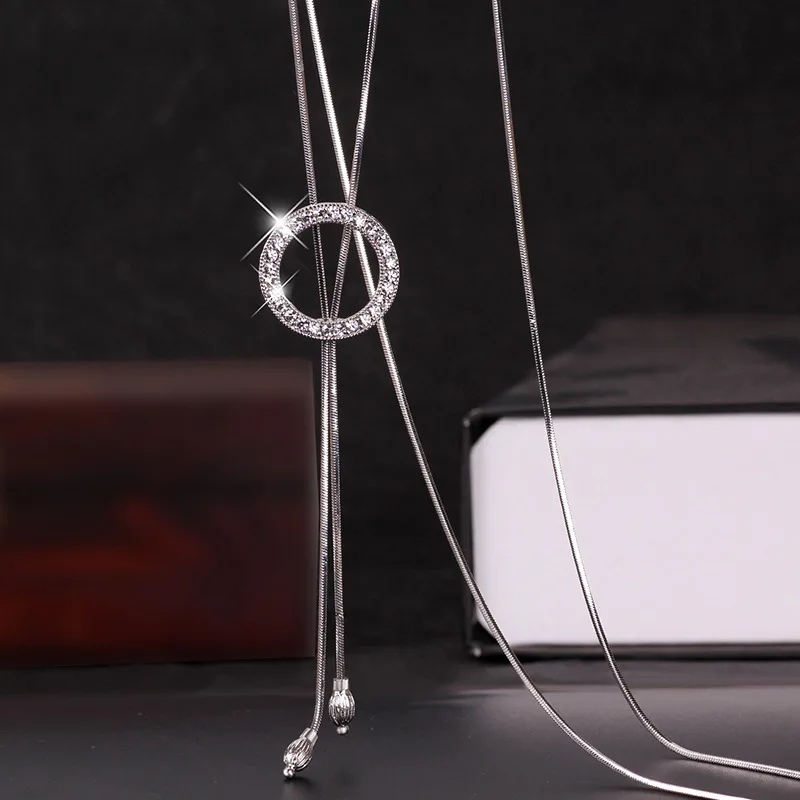 Простые круглые аксессуары для женщин новые ювелирные изделия свитера платья