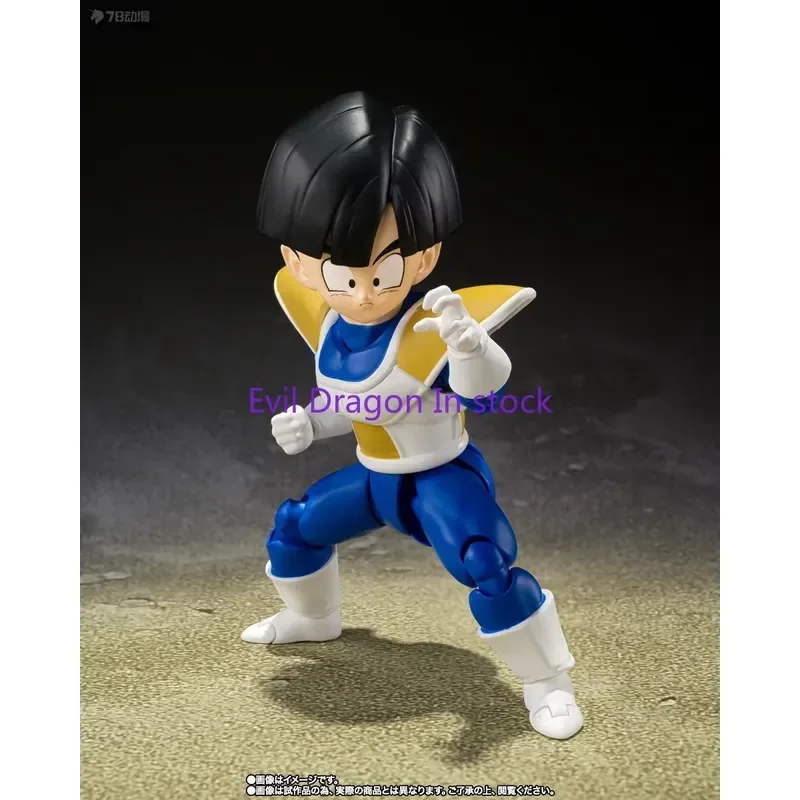 Фото В наличии 100% оригинал от Bandai SH Figuarts SHF Dragon Ball Гохан в боевом костюме, аниме-фигурка, коллекционная модель игрушки. №5