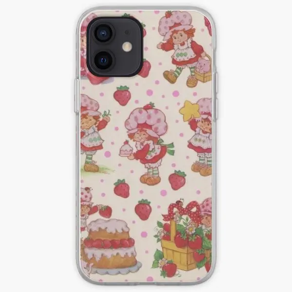 

Vintage Strawberry Shortcake Phone Case for iPhone X XS XR Max 6 6S 7 8 Plus 11 12 13 Pro Max Mini Soft Cover Print