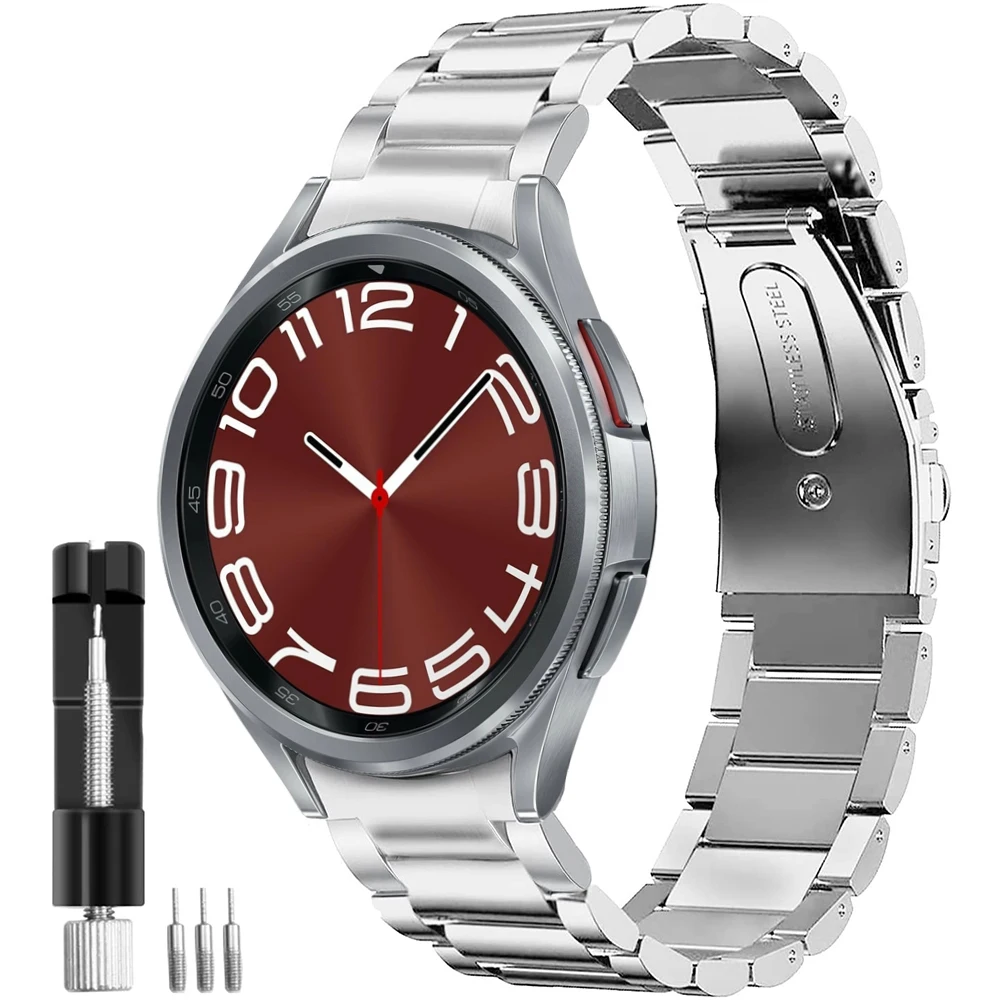 Galaxy Watch 4 5 Stainless Steel Strap for Samsung Watch4/5/6 44mm 40mm Classic 47mm 43mm 46mm 42mm Wrist Band No Gaps Bracelet