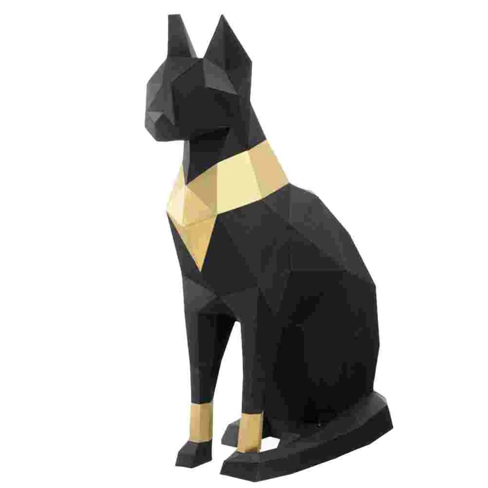

Origami Paper 3D Model World Papercraft Kit Cat Toy Stereoscopic Molded Egyptian Three Decoration Hand Ornaments Geometric