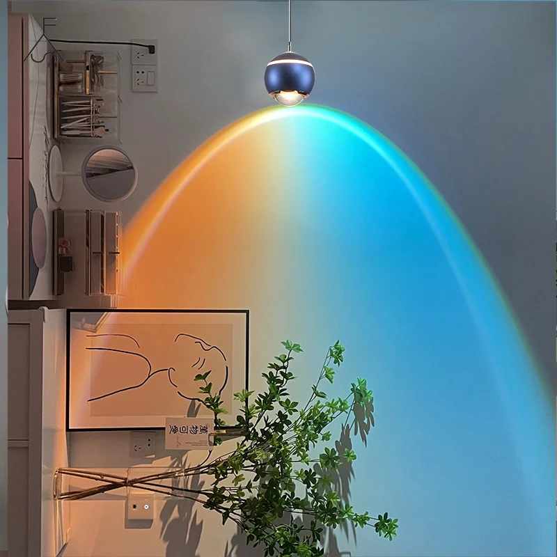 

Минималистичные подвесные светильники в форме шара, современные креативные алюминиевые подвесные светильник ильники для спальни, рестора...