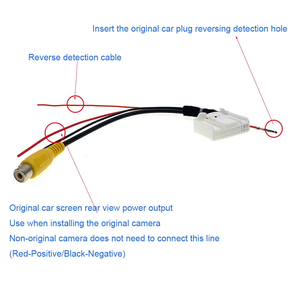 24-контактный Автомобильный Кабель-адаптер для камеры заднего вида парковки Toyota