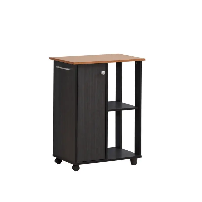 

23.6" Wide Open Shelves and Cabinet Space Kitchen Cart