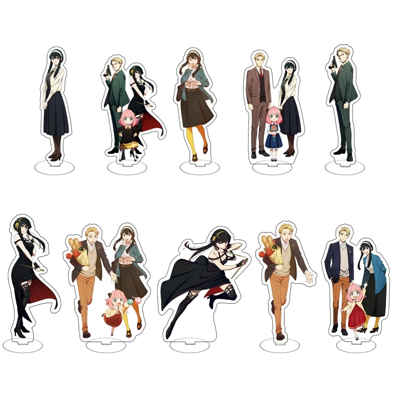 

15cm SPY FAMILY Wilight Yor Forger Anya Forger Style Acrylic Stand Figure Model Plate Holder Cake Topper Anime Desktop