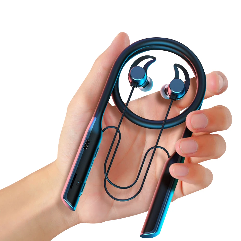 

Беспроводные Bluetooth-наушники на шею, магнитная гарнитура, спортивные водонепроницаемые наушники 9D Hi-Fi стерео для iphone, xiaomi с микрофоном