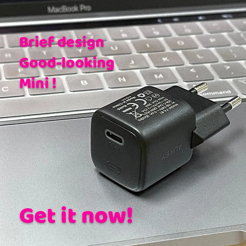AUKEY PA-B1 20 Вт Сетевое зарядное устройство с одним портом Type-C PD быстрая зарядка