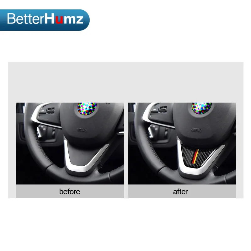 Карбоновое волокно для BMW X1 F48 F45 F46 Series 2 Tourer отделка рулевого колеса M эффективная