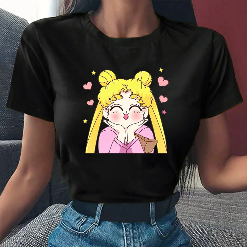 

Anime Top Tee Cool Women Tshirt Graphic Funny Cute Female T-shirts Streetwear Casual Punk Beautiful Casual Punk Beautiful Shirt