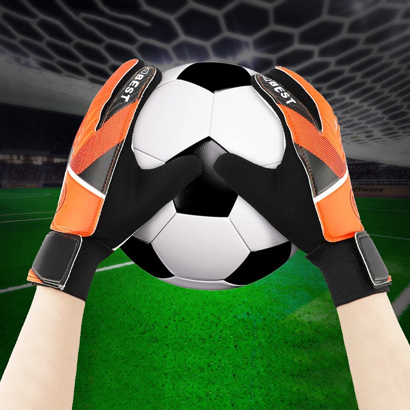 Перчатки для вратаря по футболу детей защитные латексные перчатки защиты рук от