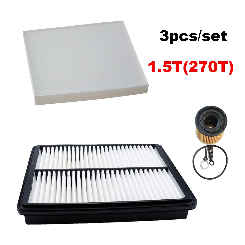 

Набор фильтров из 3 шт. для Hyundai Custo KU 2.0T 380T 1.5T 270T 2022 2023 2024, детали двигателя, воздушный масляный фильтр, аксессуары 28113-03100