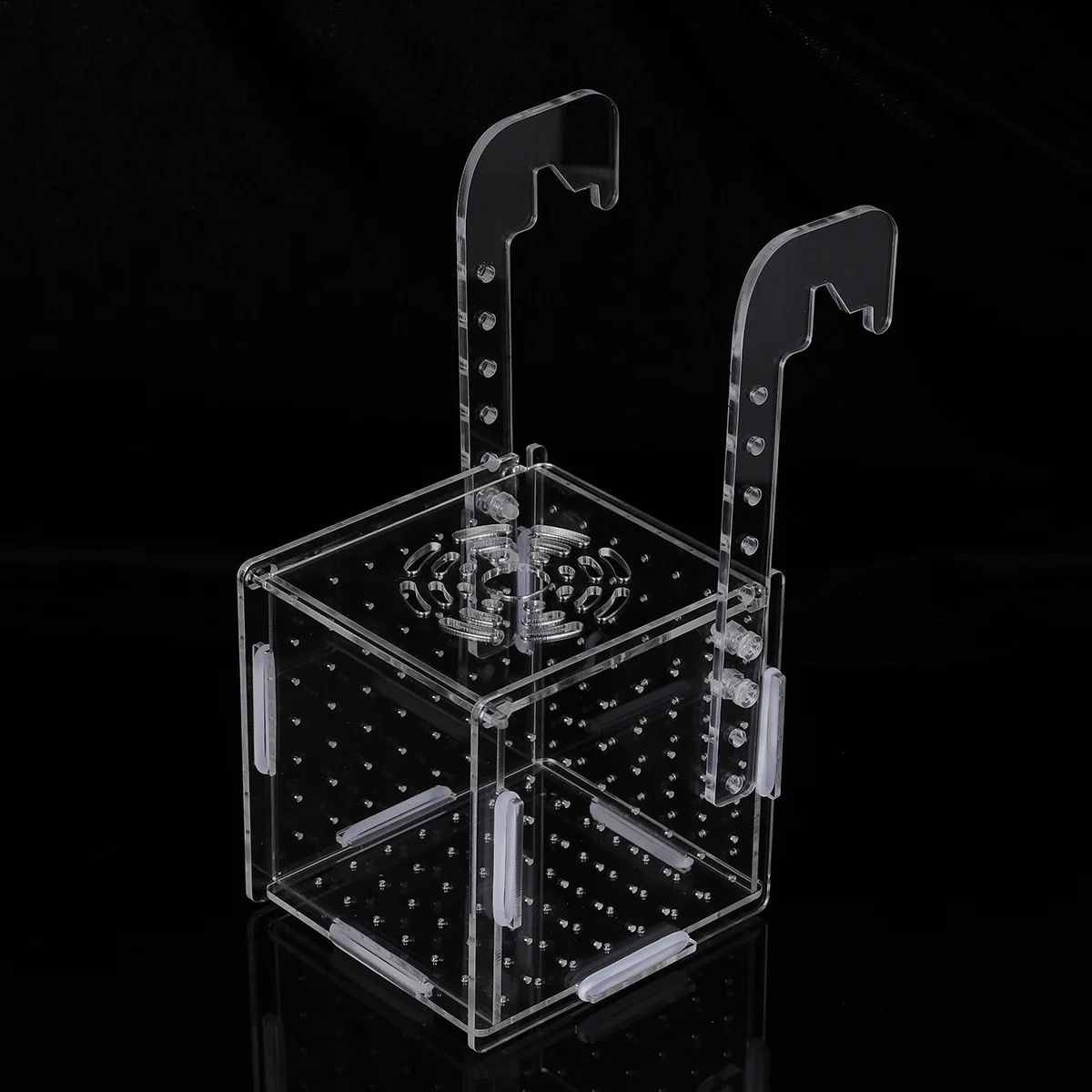 

Box Tank Aquarium Breeder Breeding Acrylic Isolation Net Incubator Betta Hatching Hanging Birthing Gallon Refugium Filter Water