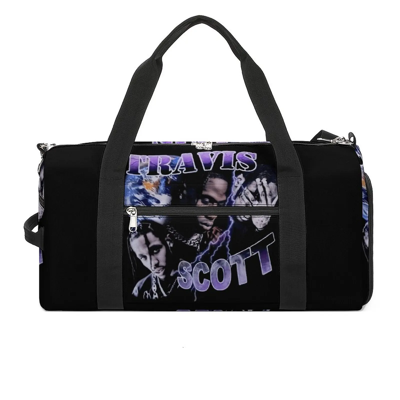 

T-Travis S-Scott Gym Bag American Rapper Luggage Sports Bags Men Women Printed with Shoes Vintage Fitness Bag Oxford Handbags