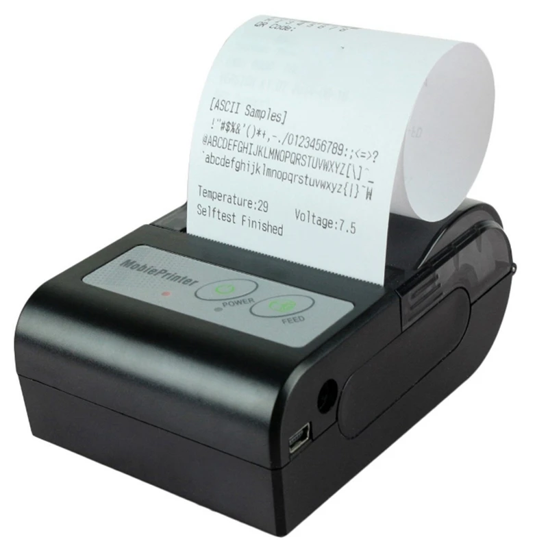 Мини Портативный Мобильный чековый принтер Bluetooth 58 мм Термопринтер для чеков