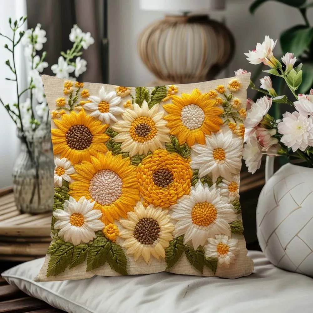 

Наволочка из полиэстера Sunflower Leaves 45x45 см