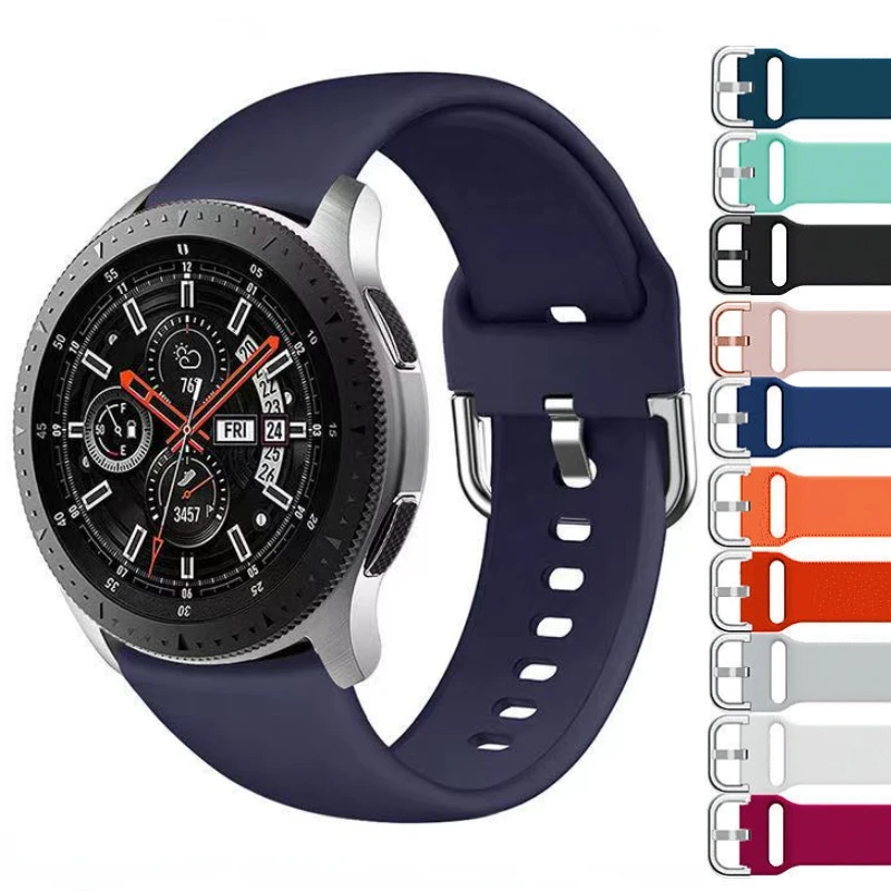 

Ремешок силиконовый для Samsung Watch 4/2/3 40 мм 44 мм, браслет для Huawei Watch 3/GT3/2e 46 мм, Amazfit GTR 47 мм, 22 мм 20 мм