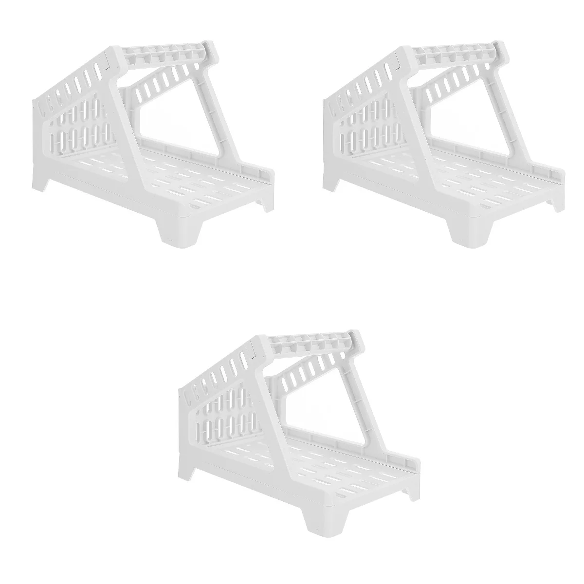 

3 pcs External Label Roll Holder Fan-Fold Paper Holder for Desktop Label