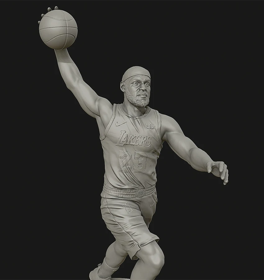 

1/24 75mm Resin Model KitsBasketball player Figure Unpainted No Color RW-678