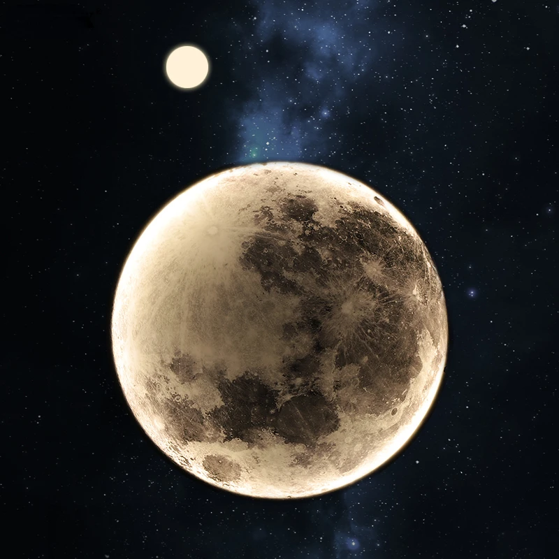 Планетарная лампа с дистанционным регулированием яркости настенный светильник