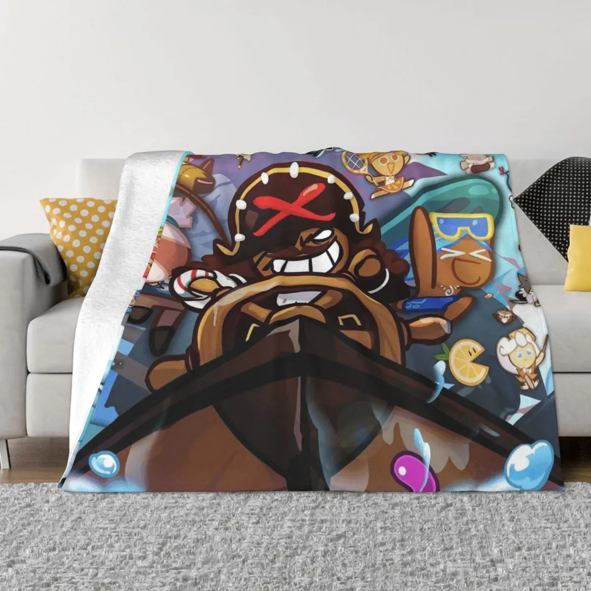 

Cookie Run Game Blankets Coral Fleece Plush Decoration Bedroom Bedding Couch Bedspread