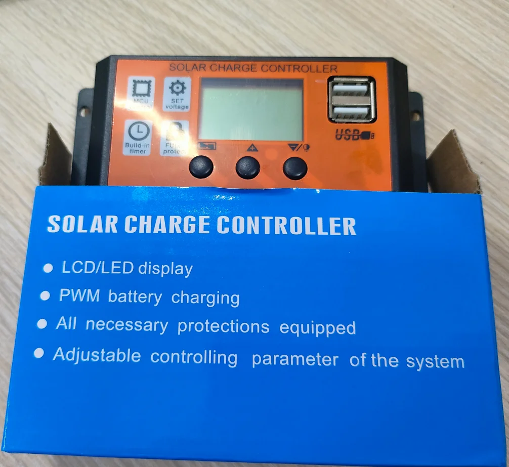 Хорошее качество 12/24 В 10A20A30A Популярный и дешевый контроллер заряда солнечной