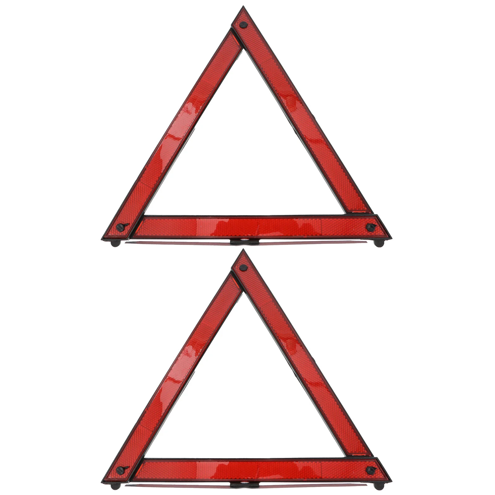 

2pcs Warning Triangle Reflective Warning Road Safety Triangle Sign Car Safety Assistance Tool ( Red )