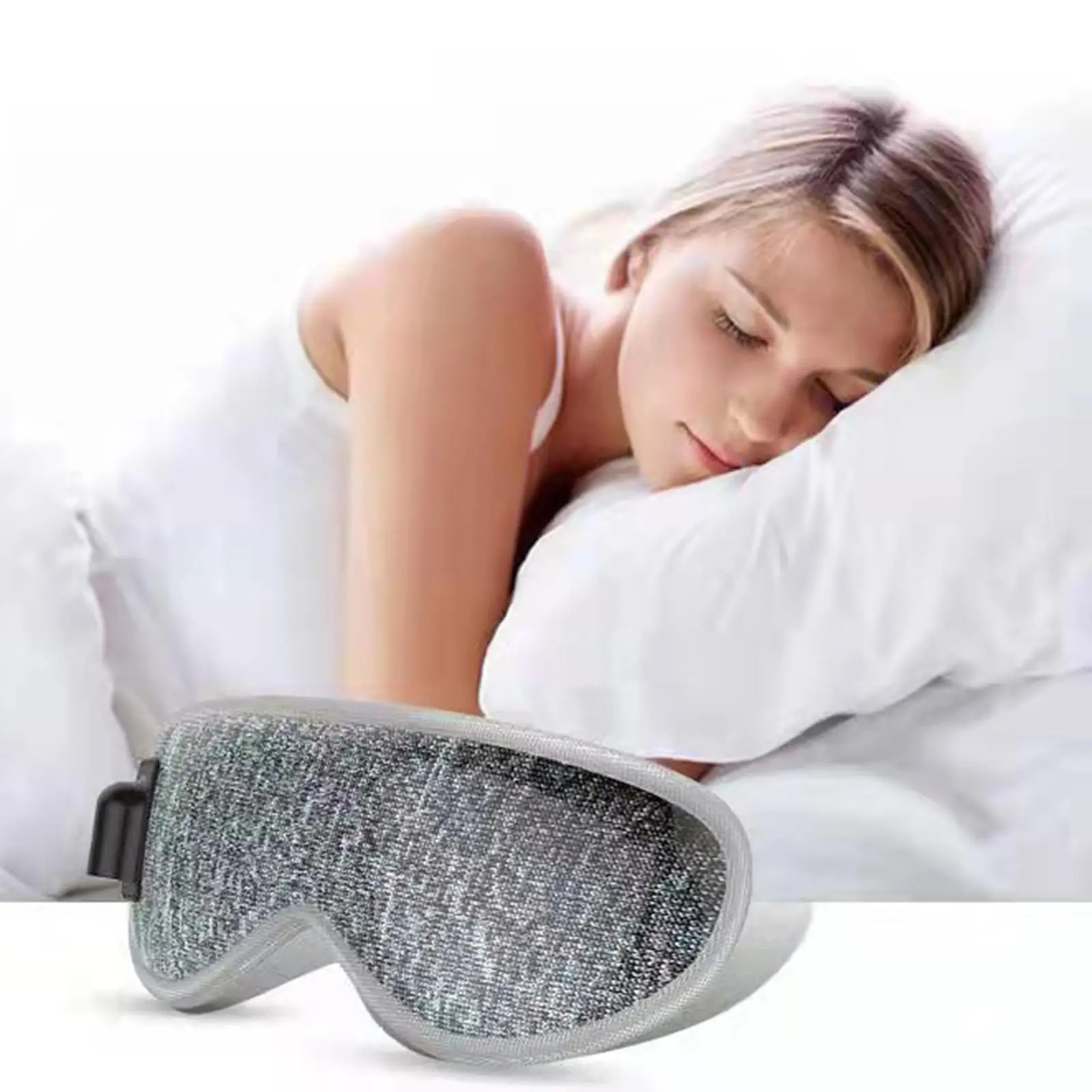 Вибрирующая маска для глаз массажная проводная электрическая Накладка