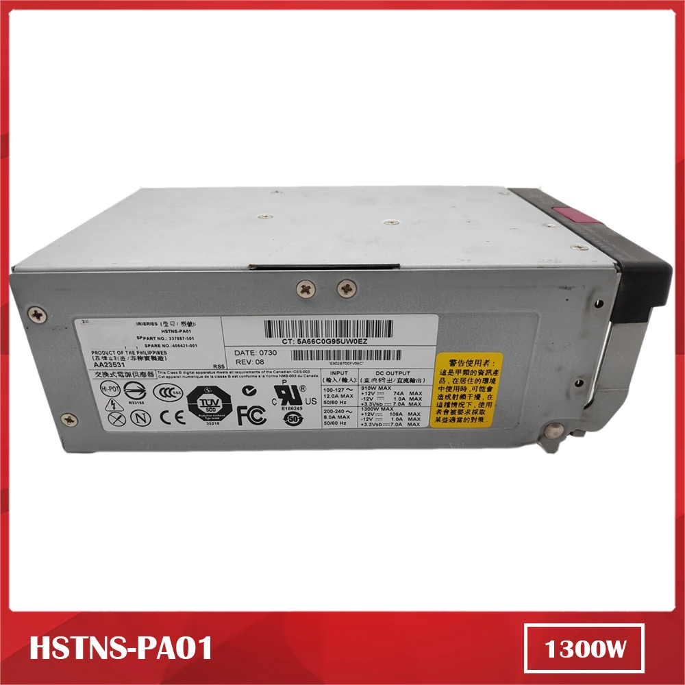 Server Power Supply for DL580 G3 580G4 ML570 G3/570 G4 406421-001 337867-501 HSTNS-PA01 1300W