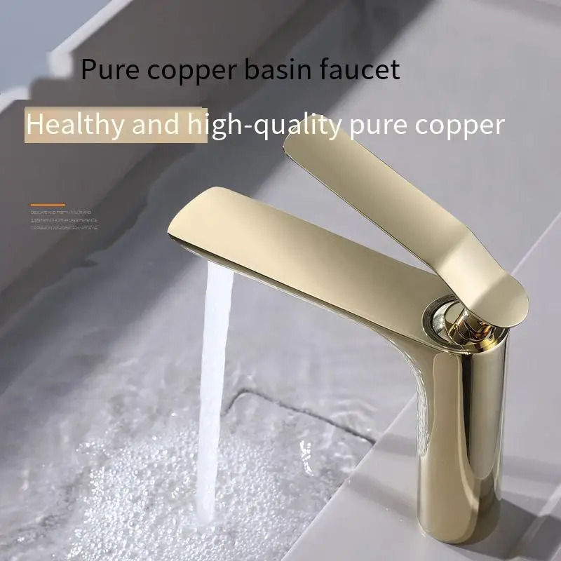 Alle Kupfer Edelstahl Licht Luxus neie Waschbecken Wasserhahn Xoigen Loch kalt und heiß Haushalt Gold Bad aandplatte Wa