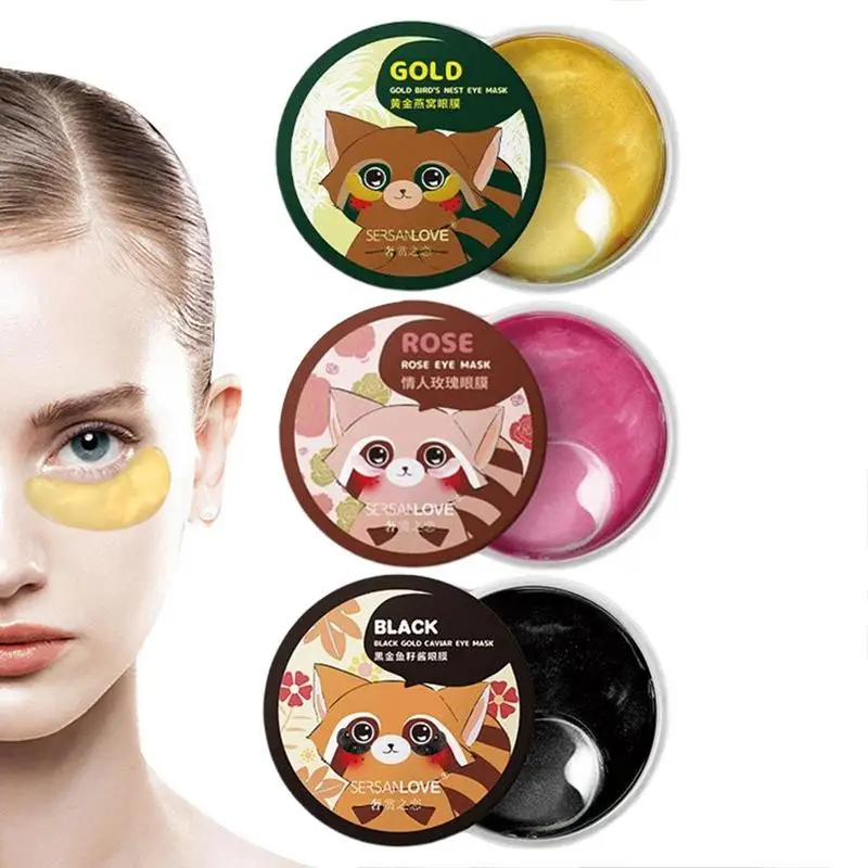 

Средство для области вокруг глаз с растительным экстрактом, натуральные и органические питательные патчи для глаз для уменьшения отечност...