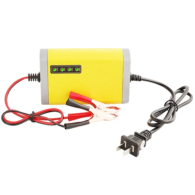 

Car Battery Charger Full Intelligent Pulse Fast For Motorcycle Electric Lead Acid Battery Auto Battery Charger US Plug