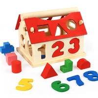 wooden geometric shapes sorting math montessori puzzle colorful preschool learning educational game baby toddler toys