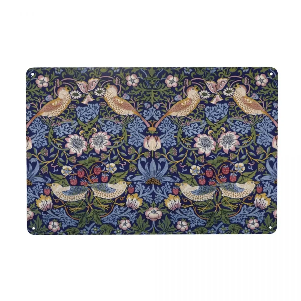 

Металлический знак Вильям Морриса с клубничным вором, текстильный узор, жестяные декоративные знаки бляшки, паб, кафе, двор, мужская пещера, ...