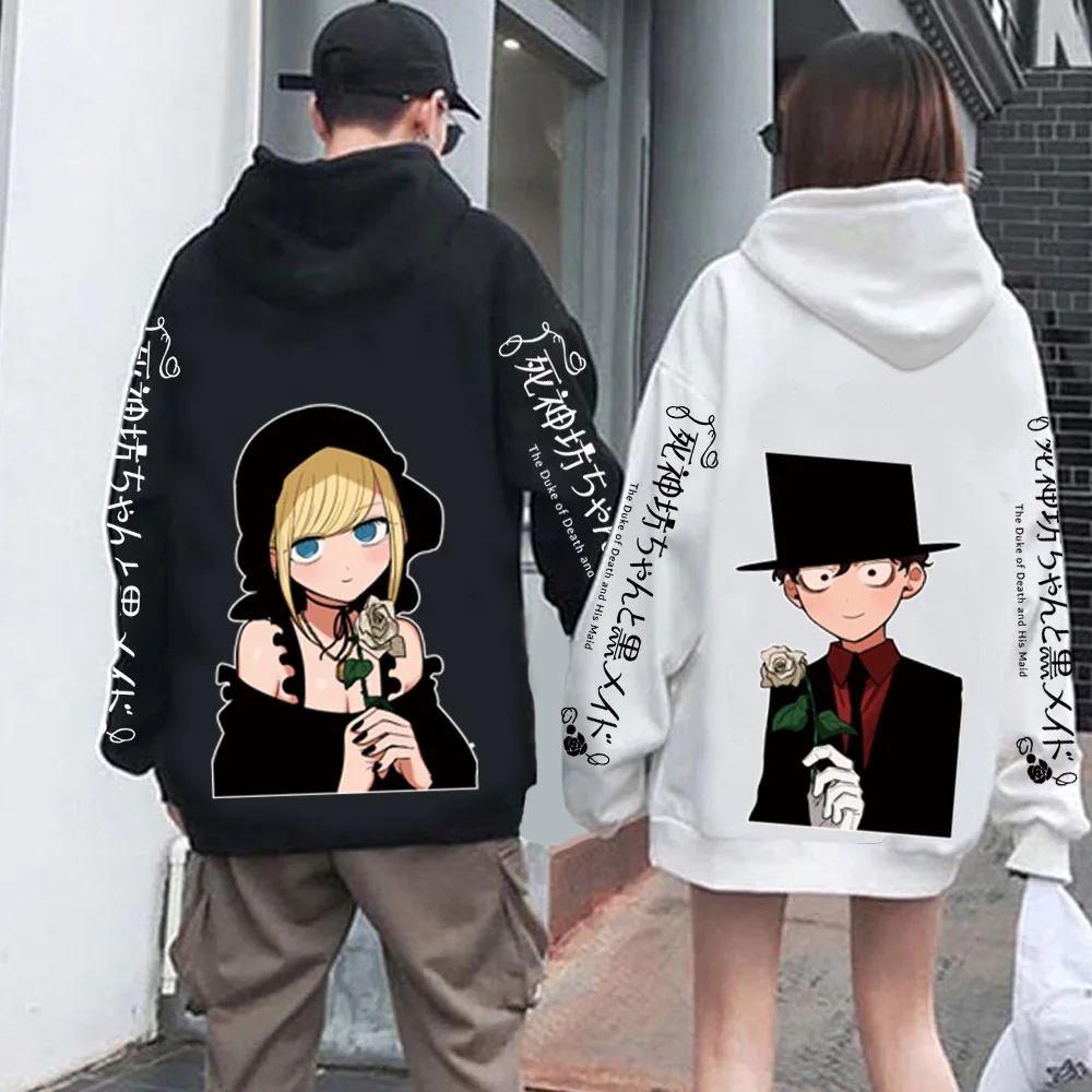 

Косплей герк смерти и его горничная Печать с капюшоном Харадзюку аниме Shinigami-Bocchan To Kuro Meido Alice lмена Viktor подарок