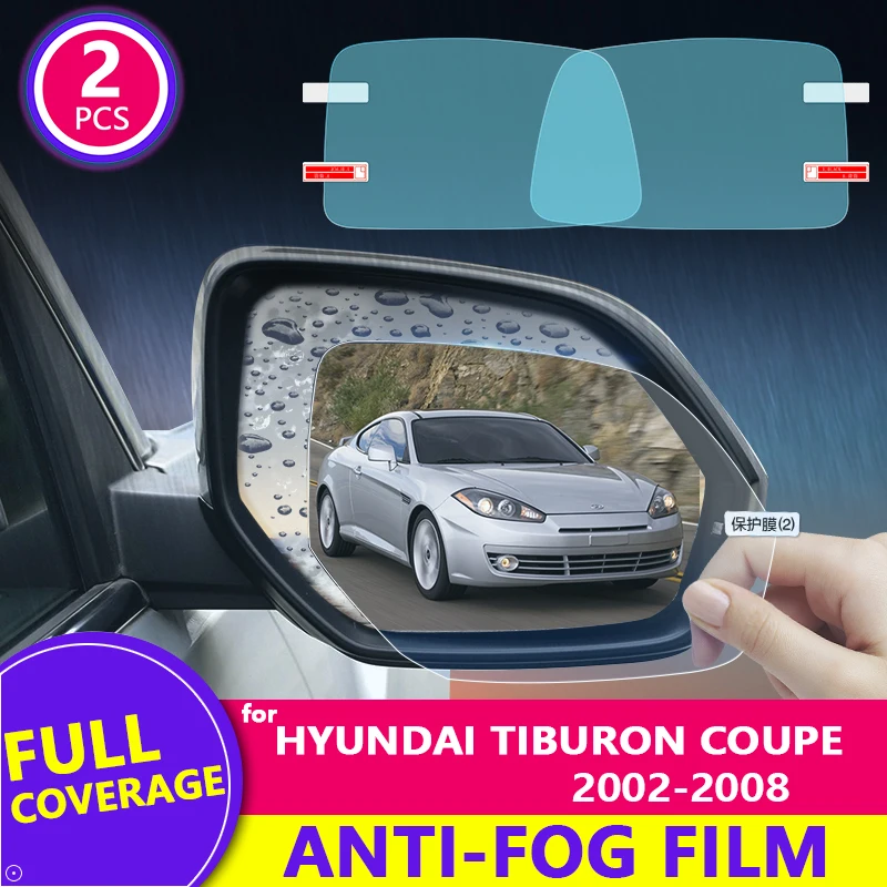 

Противотуманная непромокаемая пленка для зеркала заднего вида Hyundai Tiburon ultravi Coupe 2008-2018 2017 HD, автомобильные аксессуары